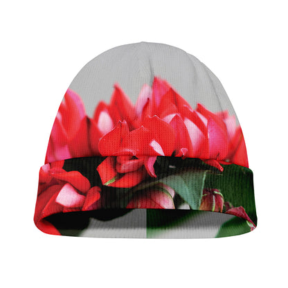 Bouvardia Flower Print Beanie