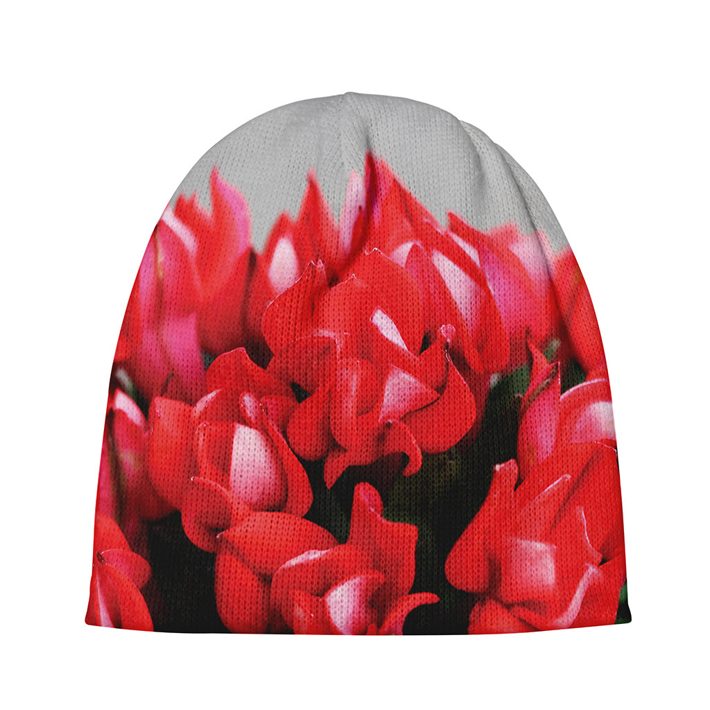 Bouvardia Flower Print Beanie