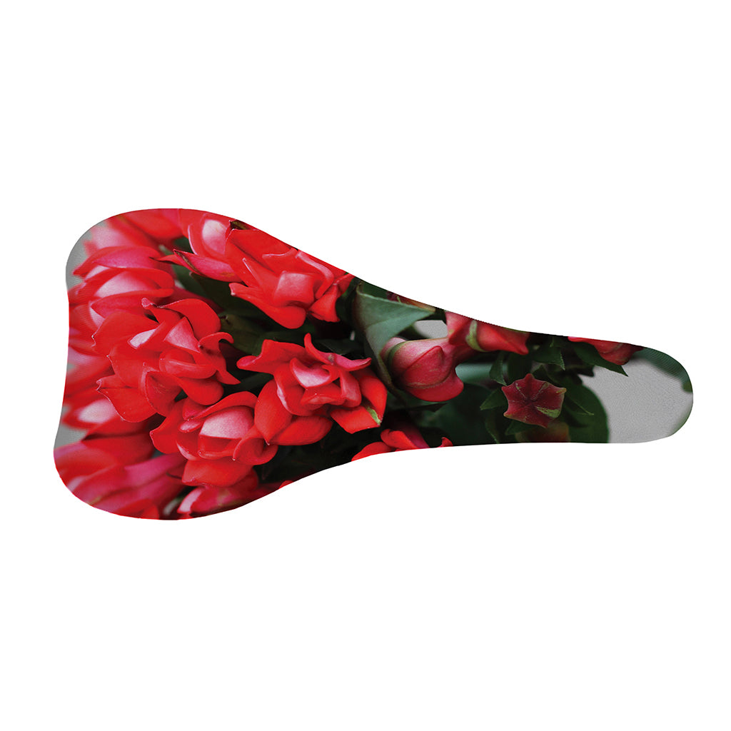 Bouvardia Flower Print Bicycle Seat Cover
