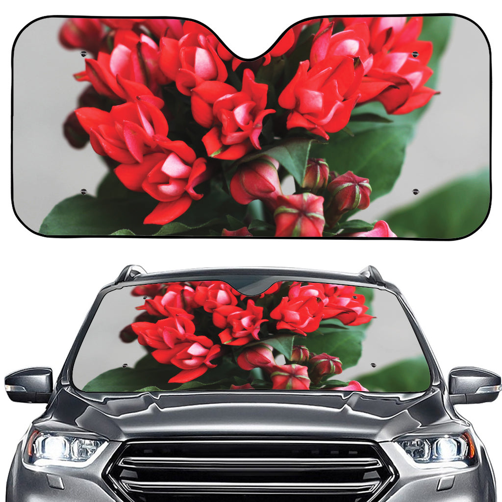 Bouvardia Flower Print Car Windshield Sun Shade