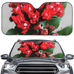 Bouvardia Flower Print Car Windshield Sun Shade