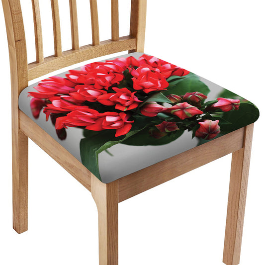 Bouvardia Flower Print Chair Cushion Cover