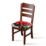 Bouvardia Flower Print Chair Cushion Cover