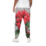 Bouvardia Flower Print Cotton Pants