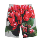 Bouvardia Flower Print Cotton Shorts