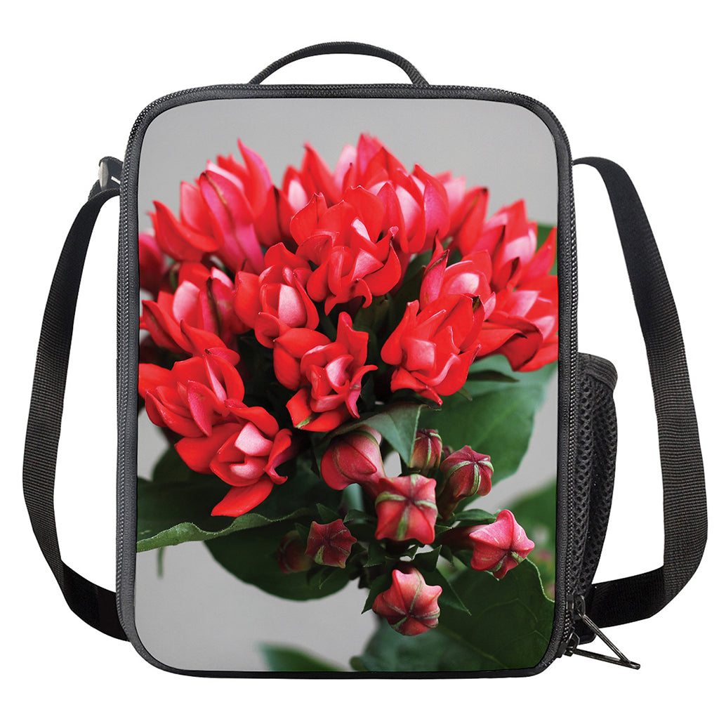 Bouvardia Flower Print Crossbody Lunch Bag