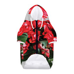 Bouvardia Flower Print Dog Zip Up Hoodie