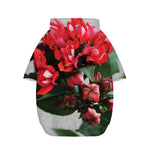 Bouvardia Flower Print Dog Zip Up Hoodie