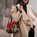 Bouvardia Flower Print Double Strap Bible Bag