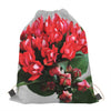 Bouvardia Flower Print Drawstring Bag