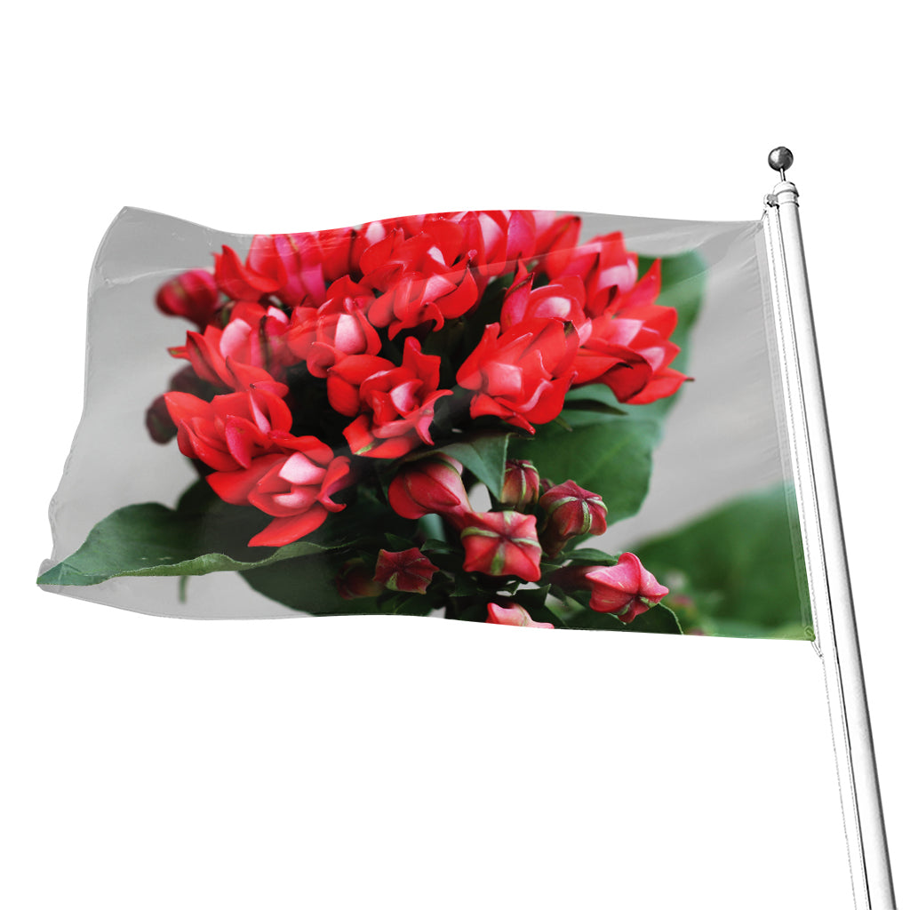 Bouvardia Flower Print Flag