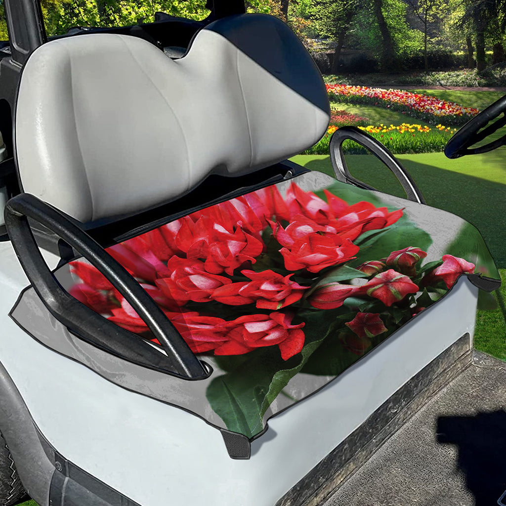 Bouvardia Flower Print Golf Cart Seat Cover