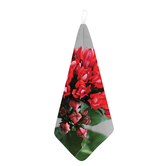 Bouvardia Flower Print Hand Towel