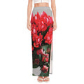 Bouvardia Flower Print High Slit Maxi Skirt