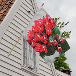 Bouvardia Flower Print House Flag