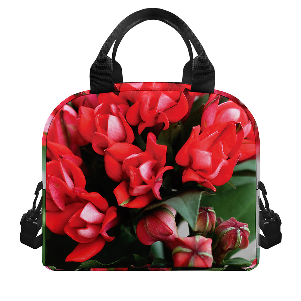 Bouvardia Flower Print Insulated Lunch Bag