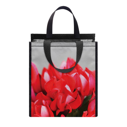 Bouvardia Flower Print Insulated Lunch Tote