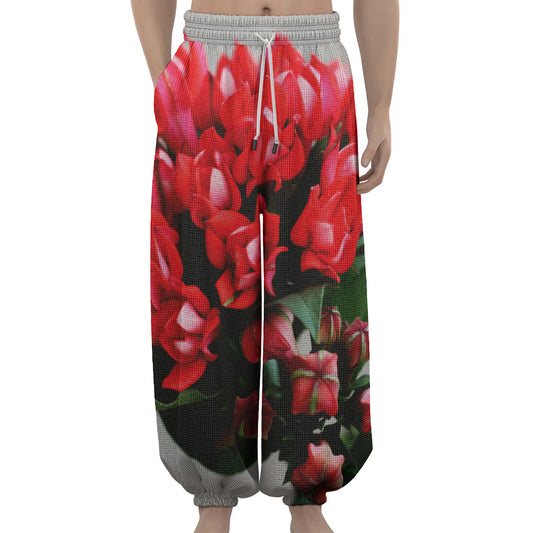 Bouvardia Flower Print Lantern Pants