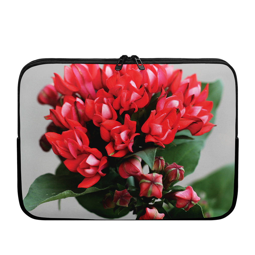 Bouvardia Flower Print Laptop Sleeve