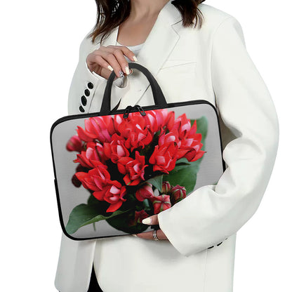 Bouvardia Flower Print Laptop Sleeve With Handle