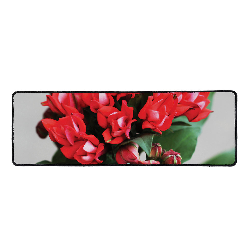 Bouvardia Flower Print Long Kitchen Mat