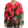 Bouvardia Flower Print Long Sleeve Baseball Jersey