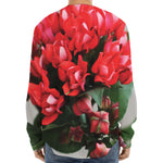 Bouvardia Flower Print Long Sleeve Baseball Jersey