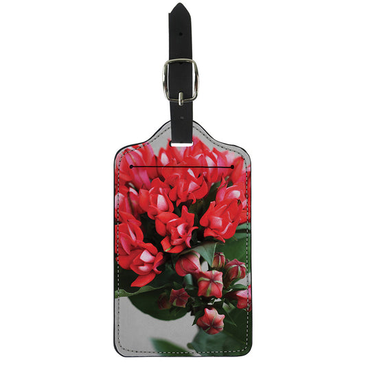 Bouvardia Flower Print Luggage Tag