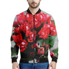 Bouvardia Flower Print Men's Bomber Jacket