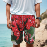 Bouvardia Flower Print Men's Cargo Shorts