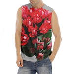 Bouvardia Flower Print Men's Fitness Tank Top