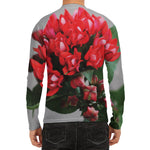 Bouvardia Flower Print Men's Long Sleeve Rash Guard