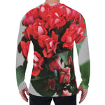 Bouvardia Flower Print Men's Long Sleeve T-Shirt