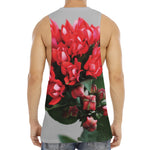 Bouvardia Flower Print Men's Muscle Tank Top