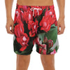 Bouvardia Flower Print Men's Split Running Shorts