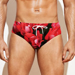Bouvardia Flower Print Men's Swim Briefs