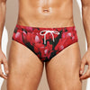 Bouvardia Flower Print Men's Swim Briefs