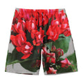 Bouvardia Flower Print Men's Swim Trunks