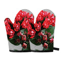 Bouvardia Flower Print Oven Mitts