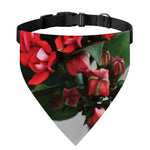 Bouvardia Flower Print Over The Collar Dog Bandana