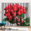 Bouvardia Flower Print Pencil Pleat Curtains