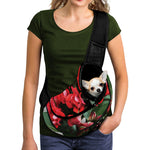 Bouvardia Flower Print Pet Sling Carrier