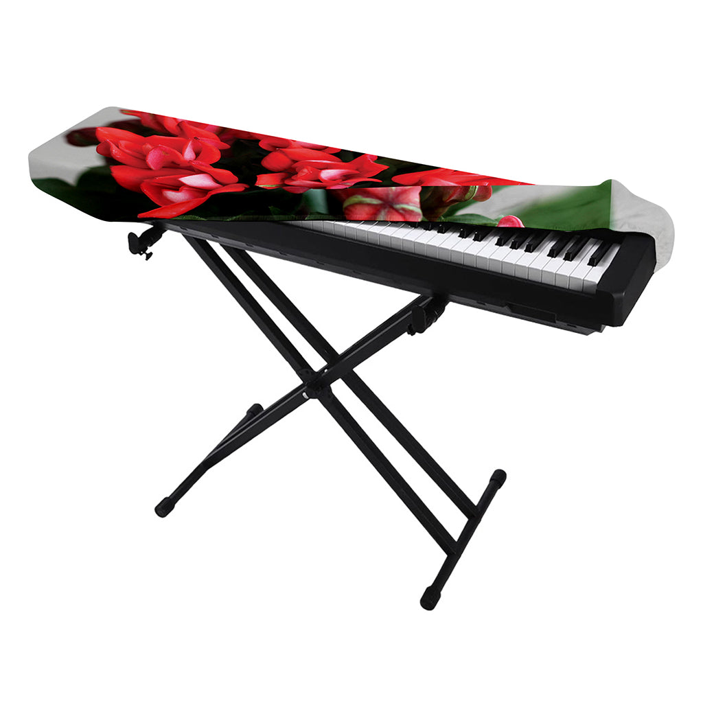 Bouvardia Flower Print Piano Keyboard Cover
