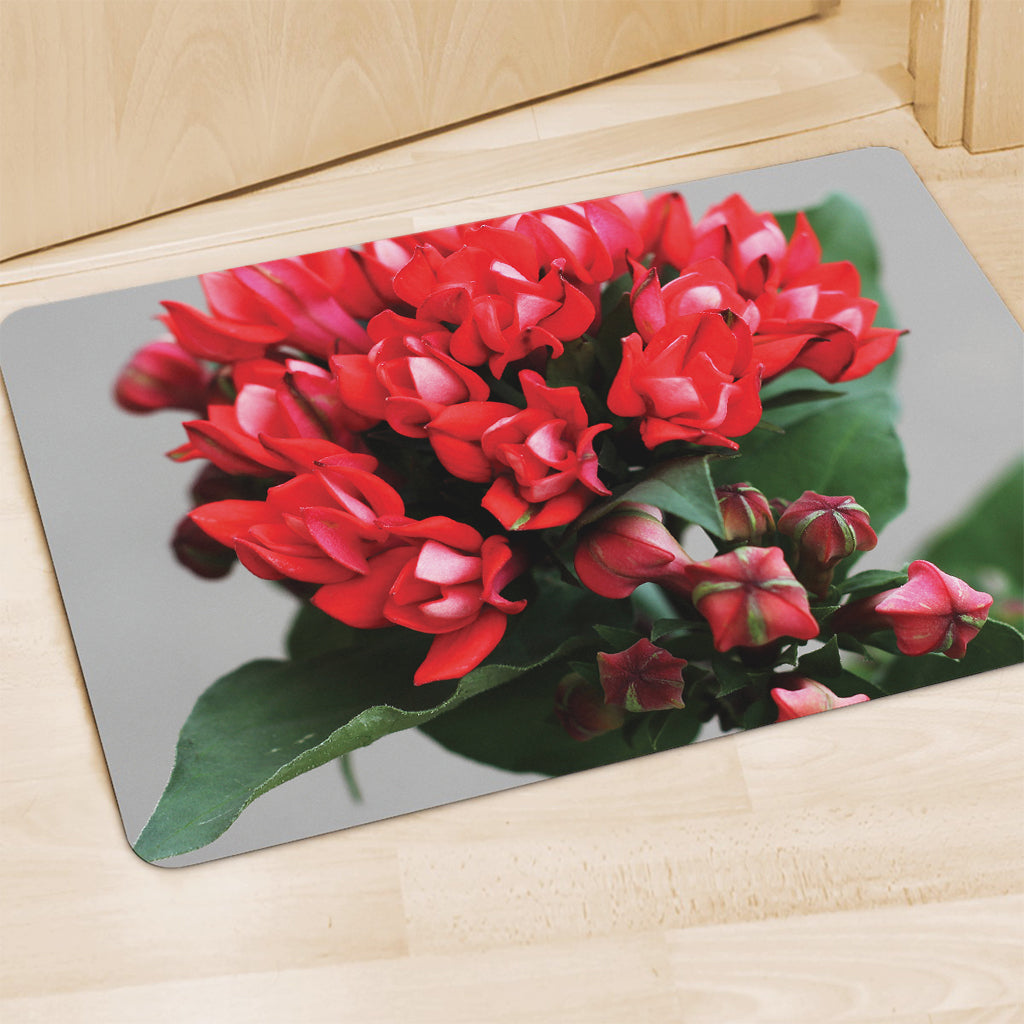 Bouvardia Flower Print Polyester Doormat