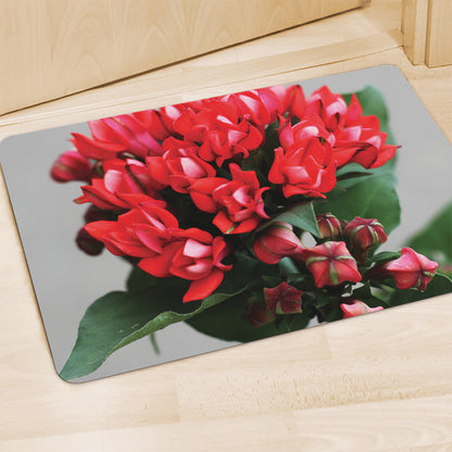 Bouvardia Flower Print Polyester Doormat