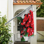 Bouvardia Flower Print Polyester Flag