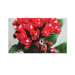 Bouvardia Flower Print Polyester Flag