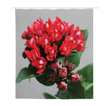 Bouvardia Flower Print Polyester Shower Curtain