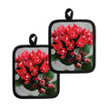 Bouvardia Flower Print Pot Holders