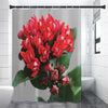 Bouvardia Flower Print Premium Shower Curtain